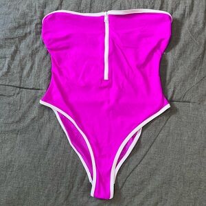 SKIMS Hot Pink One Piece Swimsuit